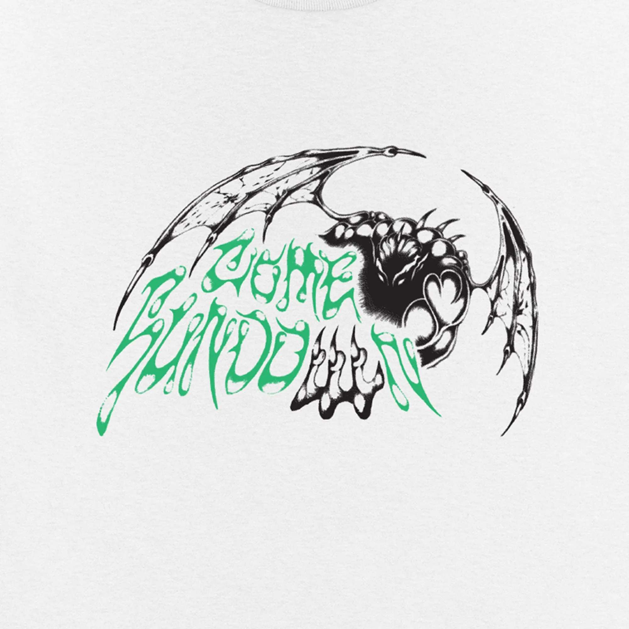 Come Sundown Grapnel Tee - White Comfy Base Flexible Collar