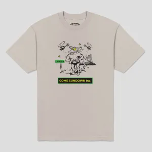 Come Sundown Only Judge Can God Me Tee - Steel Active Flex