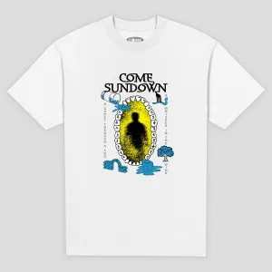 Longline Hemline Come Sundown Whisper Tee - White