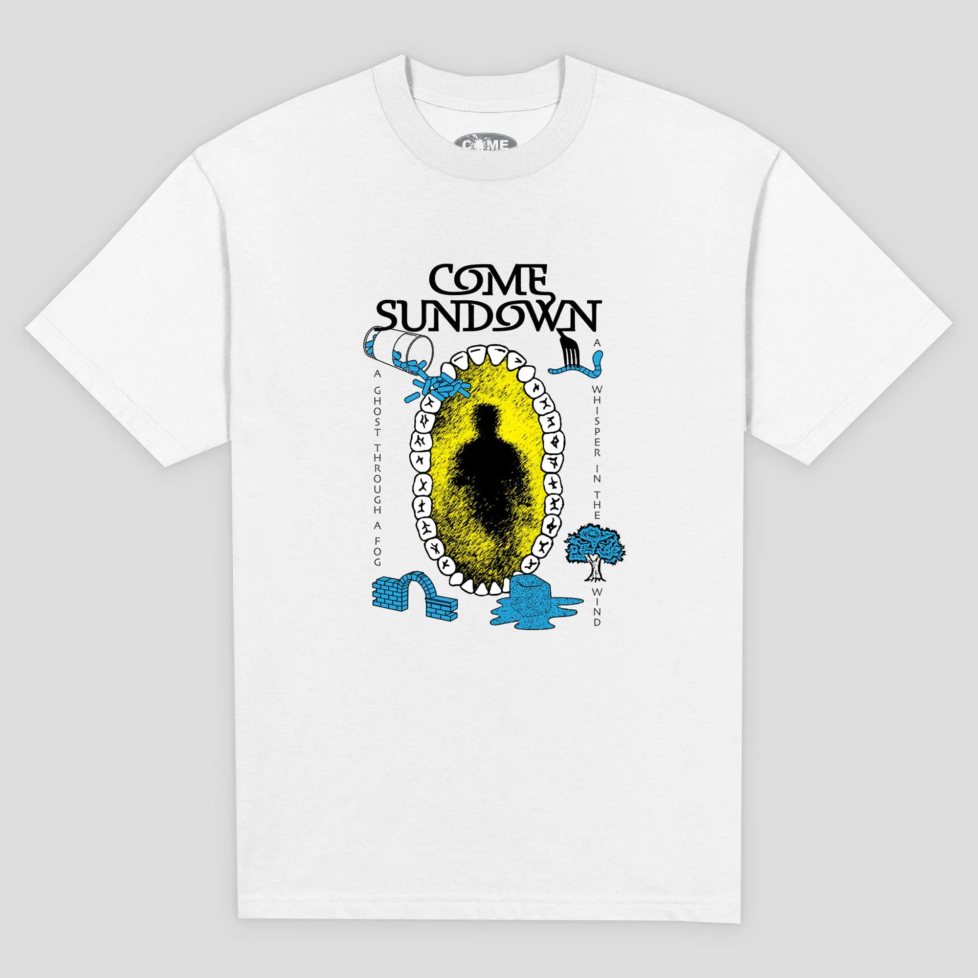 Come Sundown Whisper Tee - White Roomy Fit Summer Wardrobe