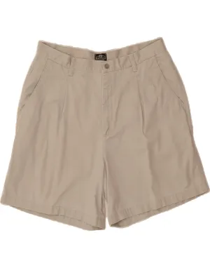 Athleisure Trend Autumn Look LEE Womens High Waist Chino Shorts US 16 2XL W34 Grey Cotton