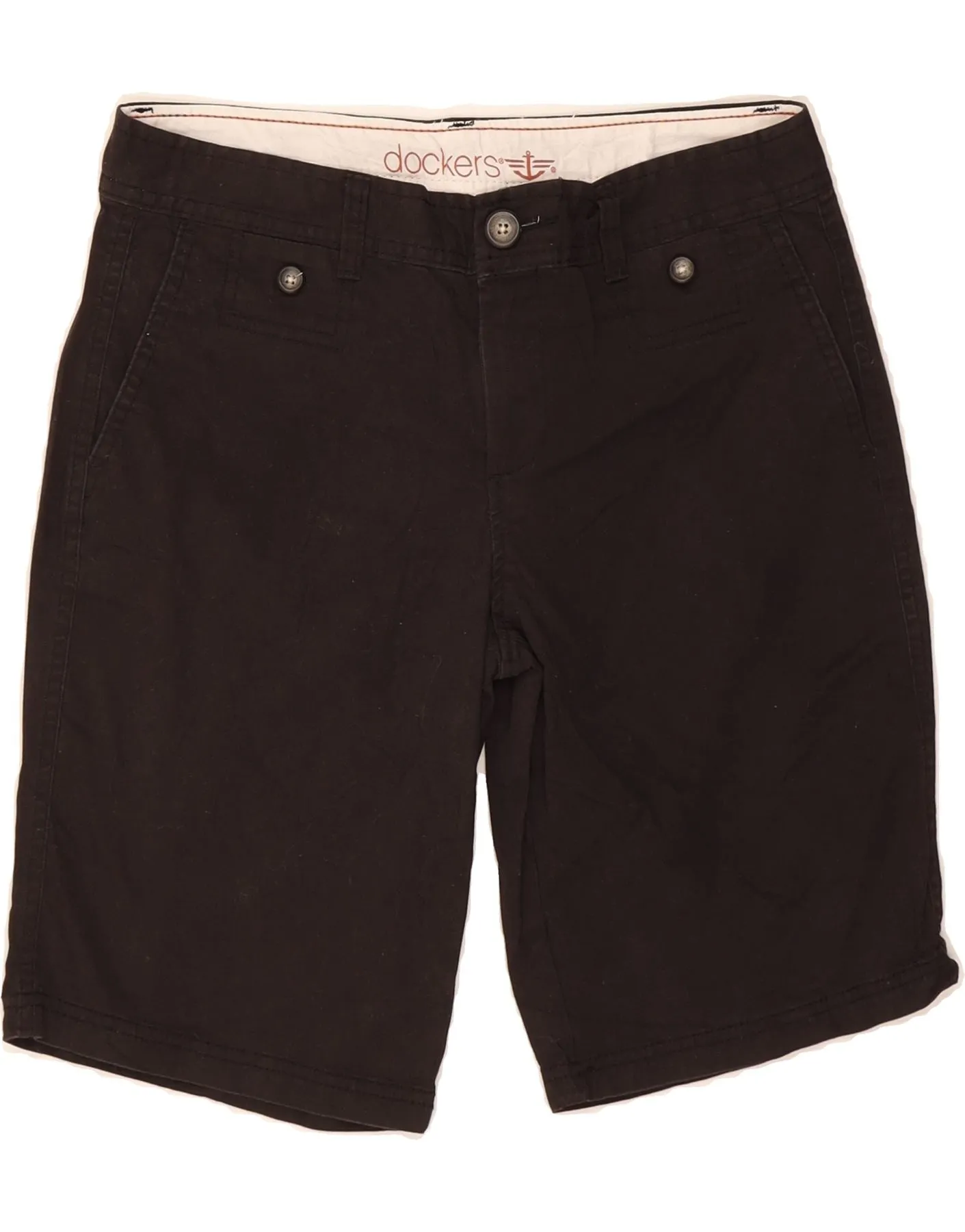 DOCKERS Womens Chino Shorts US 6 Medium W30  Black Cotton elegant design Thermoregulating Fabric