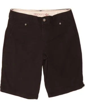 DOCKERS Womens Chino Shorts US 6 Medium W30  Black Cotton elegant design Thermoregulating Fabric