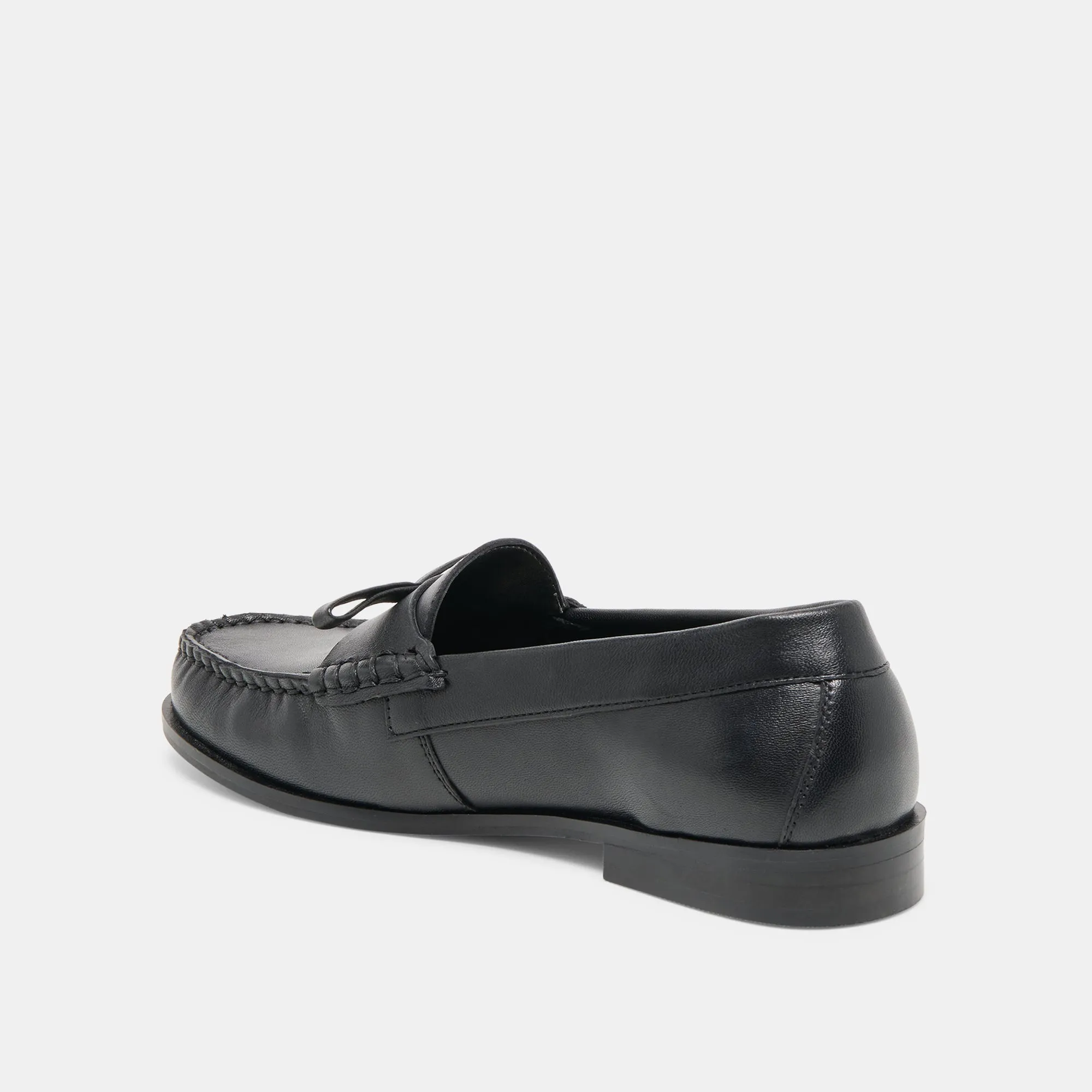 BARNEY LOAFERS BLACK LEATHER Boat Mood Foot Health
