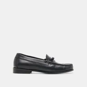 insulated BARNEY LOAFERS BLACK LEATHER