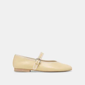 Art Glow ROSLYN BALLET FLATS LIGHT YELLOW LEATHER