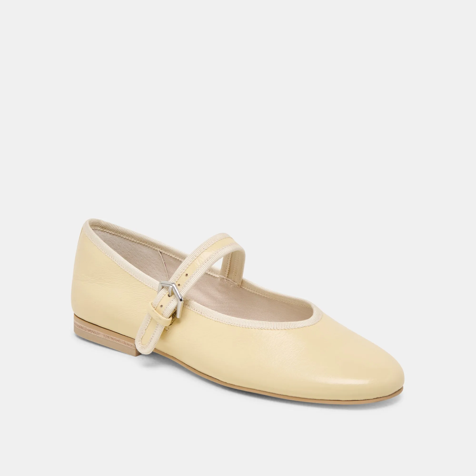 Shopping Mood ROSLYN BALLET FLATS LIGHT YELLOW LEATHER