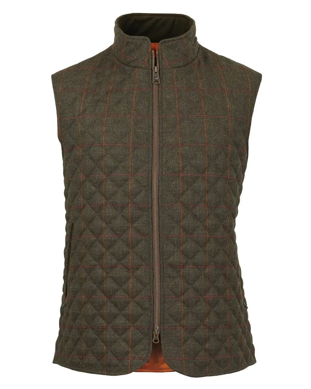 Durable Stitching Ammunition - carrying Laksen Hastings Tweed Quilted Vest