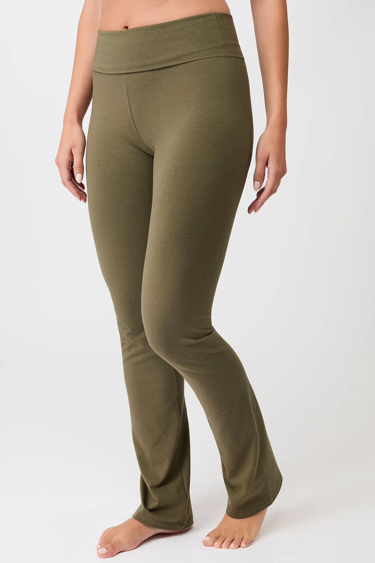 Classic Rolldown - Emerald, GOTS Elastic waist