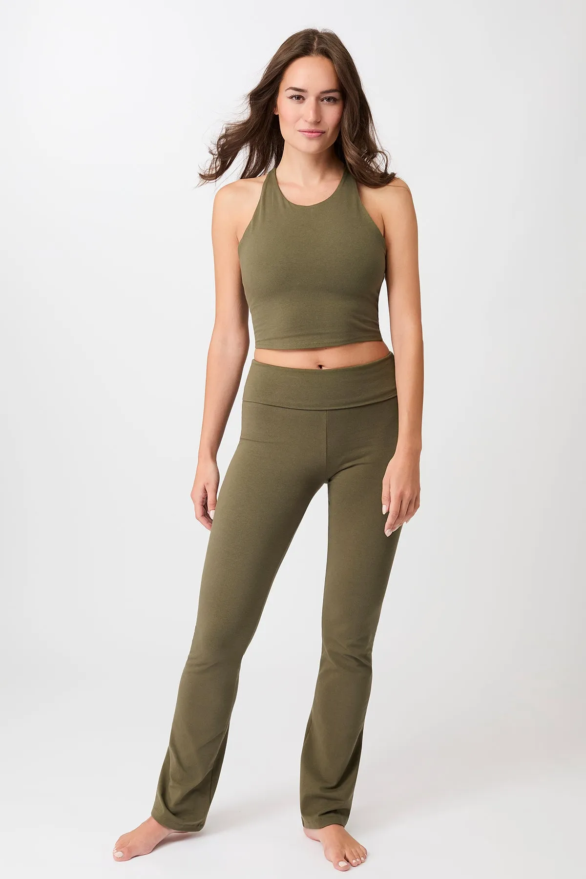 Cozy Touch Studio Practice Luxury Choice Classic Rolldown - Emerald, GOTS