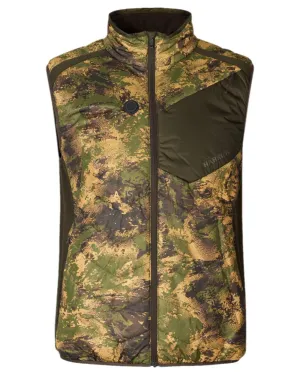 Harkila Heat Camo Waistcoat Wide Armholes
