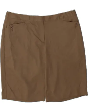 Round Collar IZOD Womens Casual Shorts US 12 Large W36  Brown