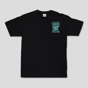 Printed Logo Layering Essential HODDLE "BISTRO" TEE BLACK