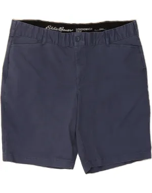 EDDIE BAUER Womens Curvy Casual Shorts US 20 2XL W40 Blue Cotton Snag Resistant Fabric Youth fashion