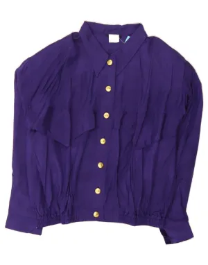 Anti Pilling Finish VINTAGE Womens Shirt Blouse EU 44 XL Purple
