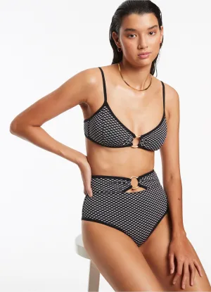 Corallo Trim Bralette - Black Bonded Edge Details