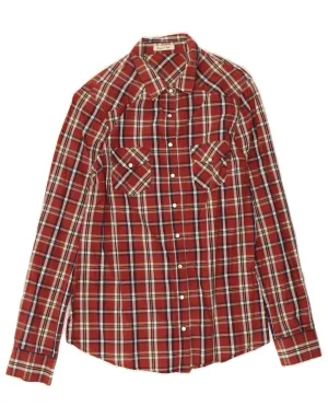 Seasonal Fashion Checkered Look MASSIMO DUTTI Womens Shirt EU 40 Medium Red Check
