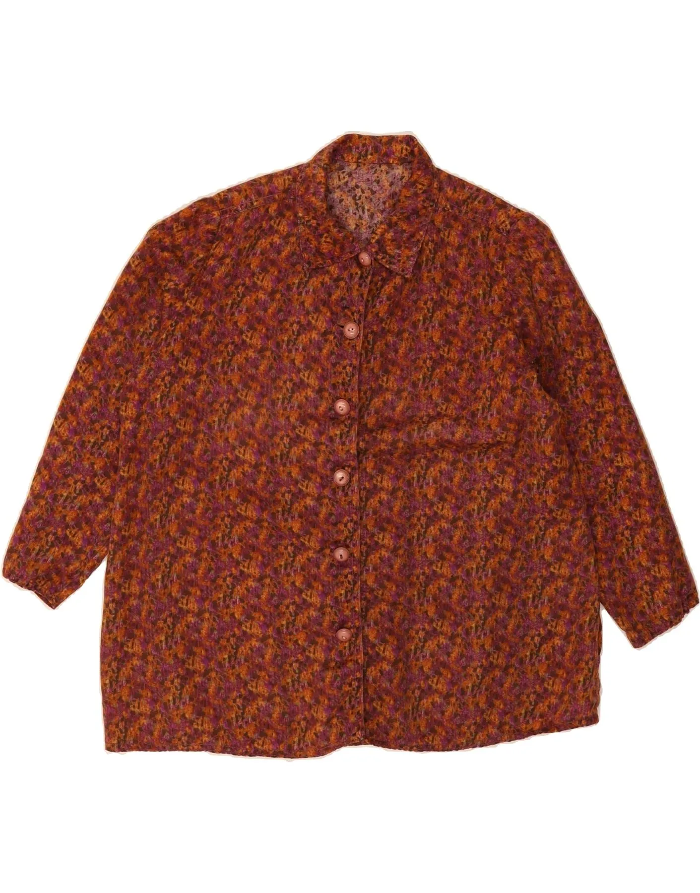 Pastel Shade Petite Option VINTAGE Womens Shirt Blouse UK 18 XL Multicoloured Spotted