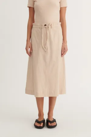 Beate Skirt - Smokey Grey Comfy Look Double Stitched