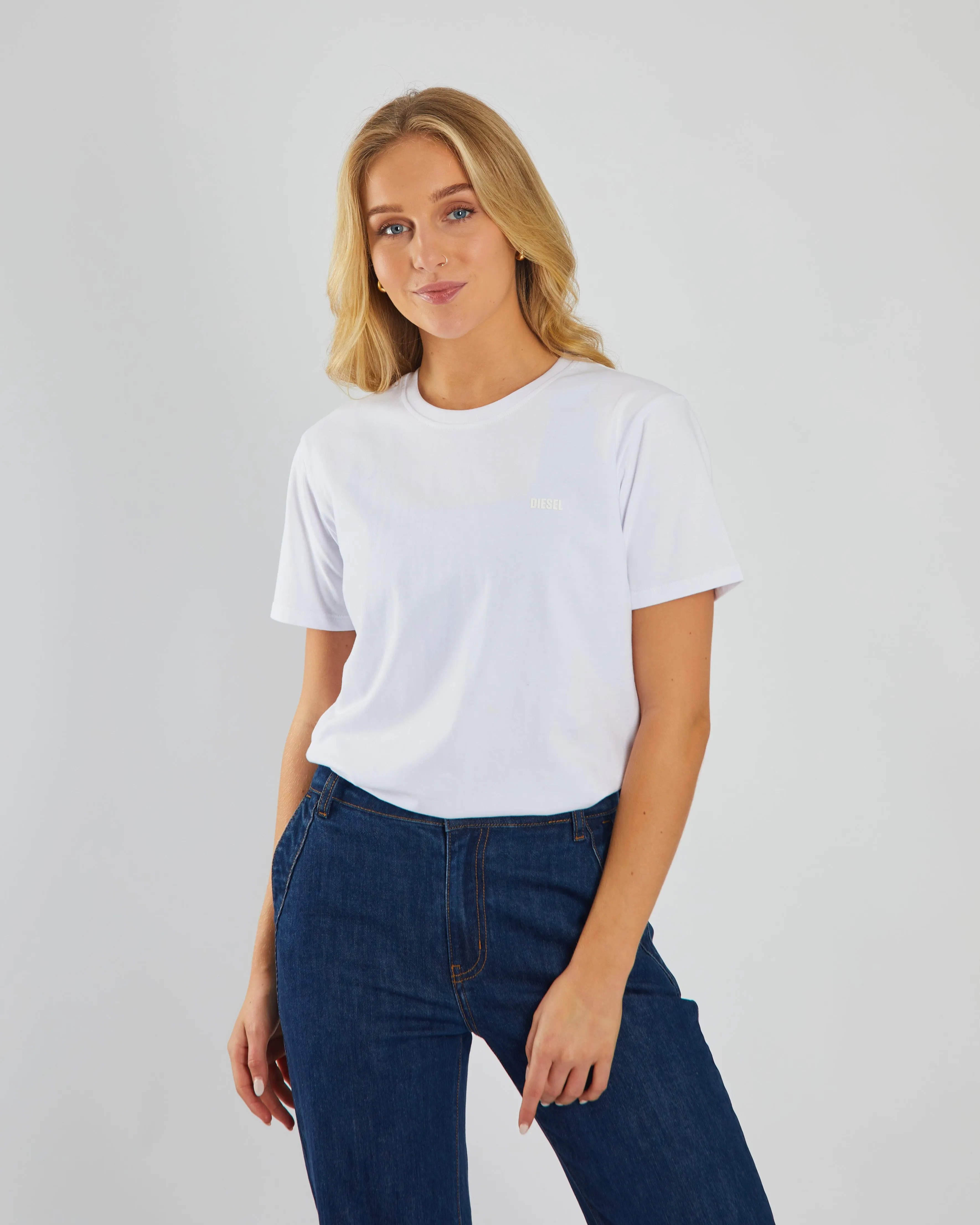 SeamFreeShoulders Jada Basic O Neck White