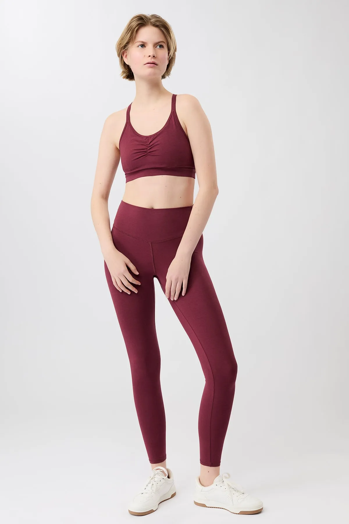 Best Loved Legging - Beet Chic And Comfortable Stay Dry
