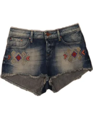 PEPE JEANS Womens Denim Shorts W29 Medium Blue Cotton Fall Fashion