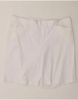 wrinkle free DOCKERS Womens Petite Chino Shorts US 16 2XL W36  White Cotton