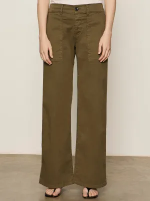 Quick Wash Anti Static Fabric Cruiser Full Length Pant Mossy Green