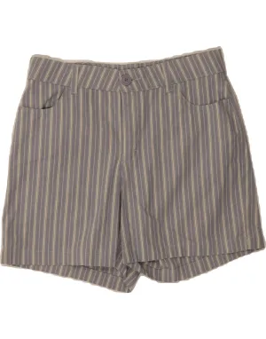 Neutral Shade LEE Womens Casual Shorts US 12 Large W32 Blue Striped Cotton