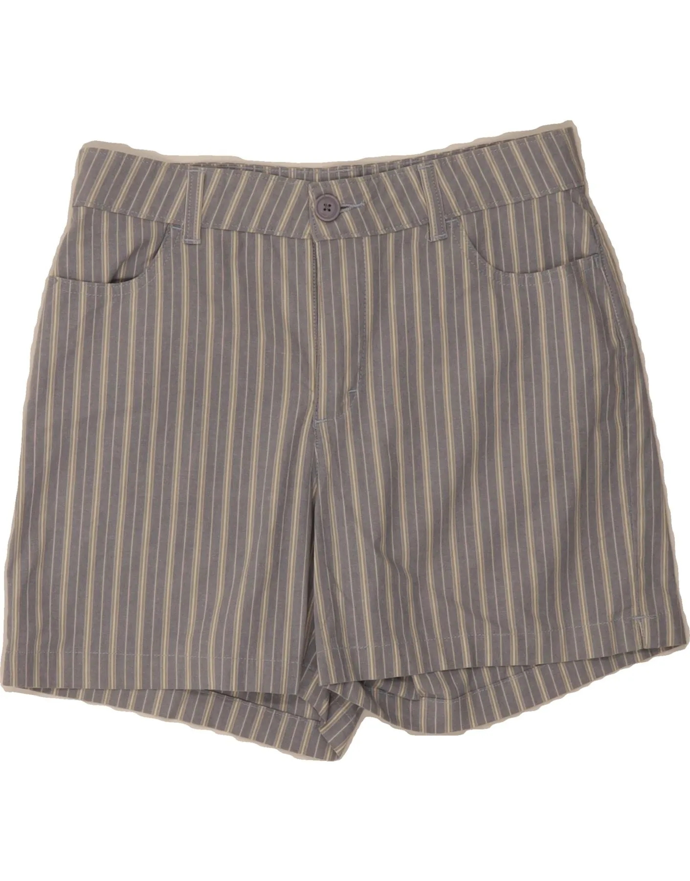 Neutral Shade LEE Womens Casual Shorts US 12 Large W32 Blue Striped Cotton