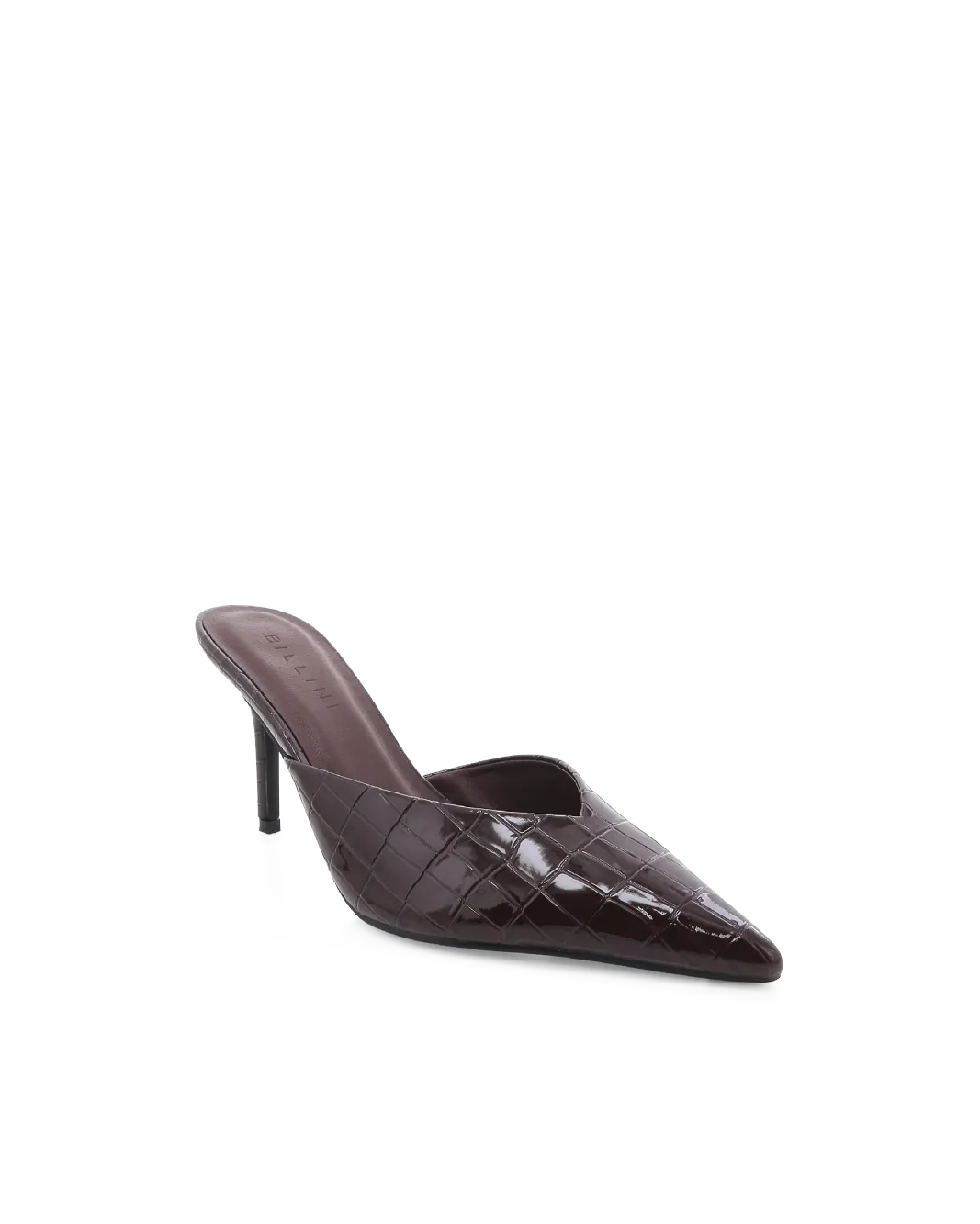 KAREY - DARK CACAO PATENT CROC Comfortable ankle support