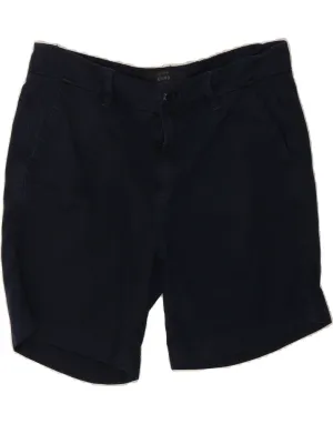 J. CREW Womens Chino Shorts US 6 Medium W32  Navy Blue Cotton Quick Dry Construction Bold Graphics