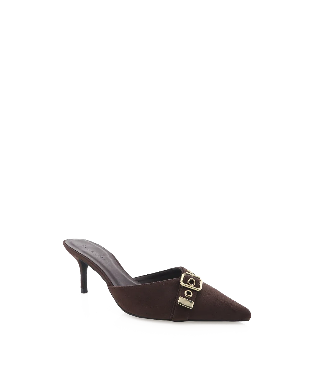 DAIJA - DARK CACAO SUEDE-GOLD Wedding Heels for Bridesmaids