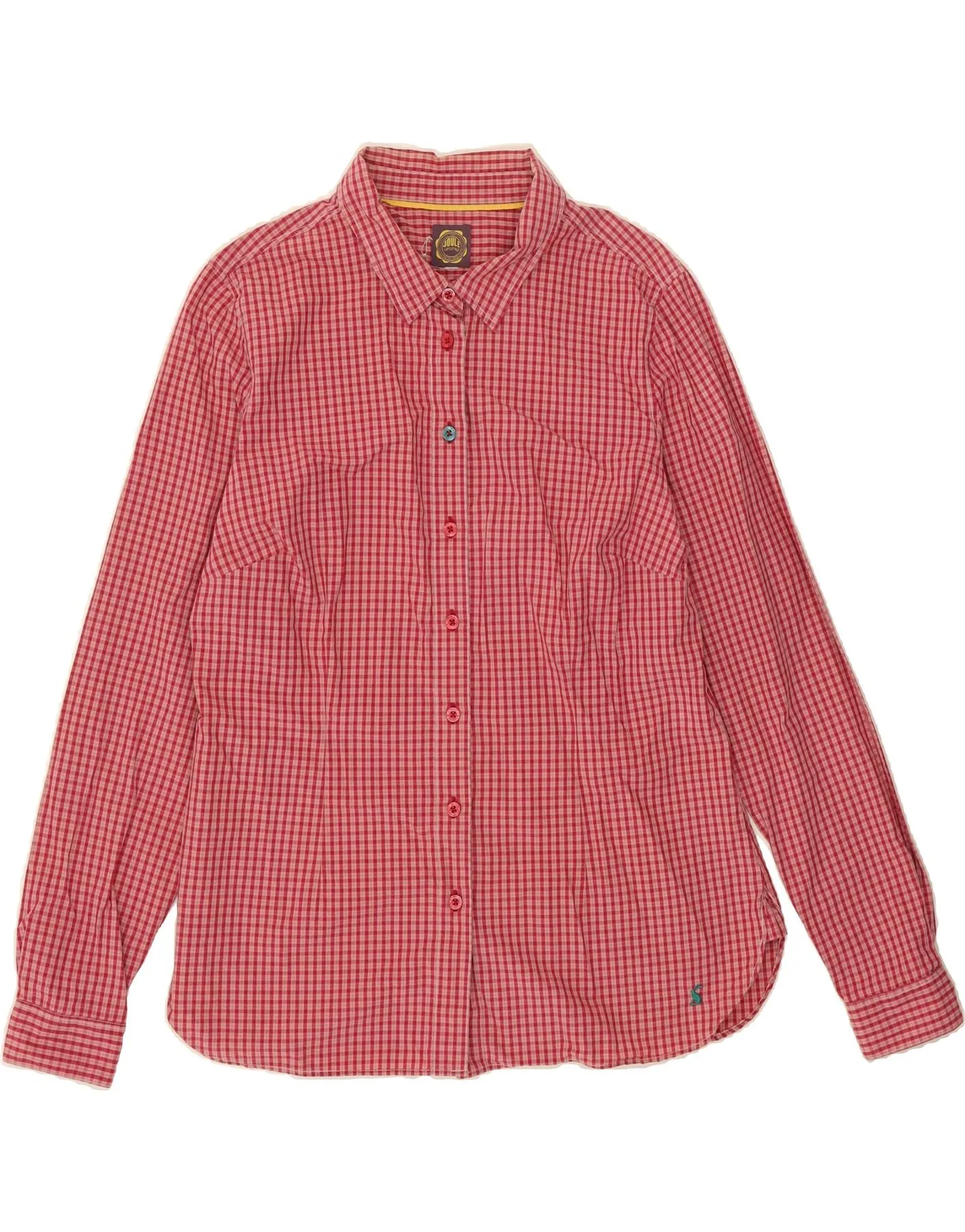Sustainable Manufacturing Process TOM JOULE Womens Shirt UK 12 Medium Pink Gingham