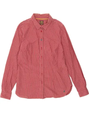 Sustainable Manufacturing Process TOM JOULE Womens Shirt UK 12 Medium Pink Gingham