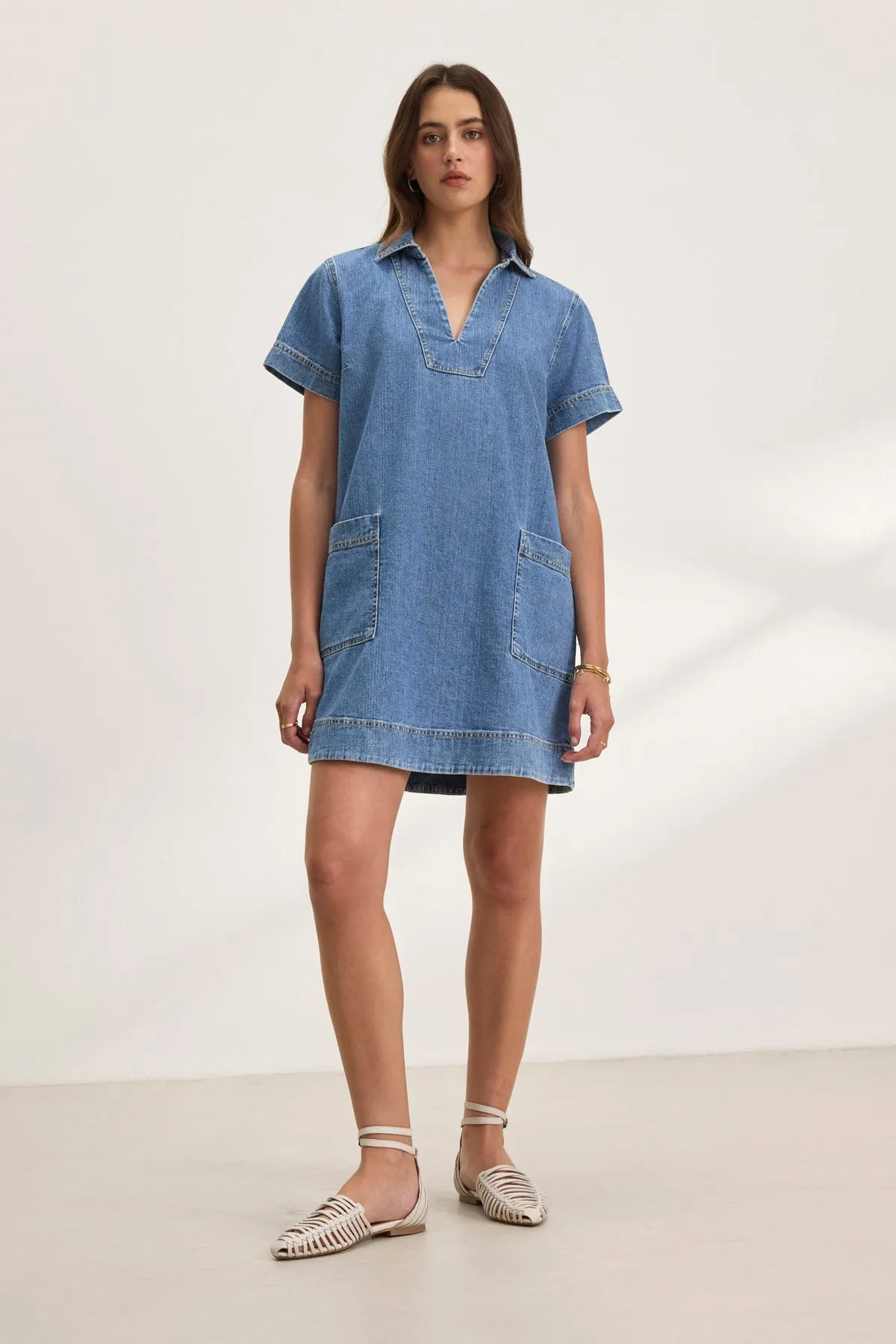 DELANA DENIM DRESS Fashionable Touch