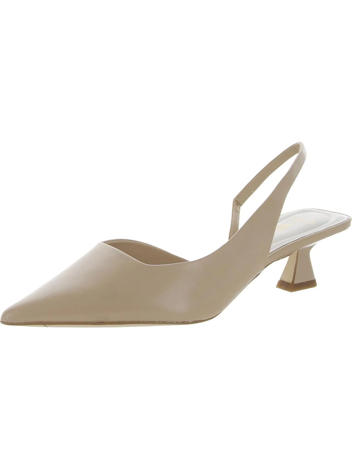 City Energy Devin Womens Comfort Insole Pointed Toe Slingback Heels