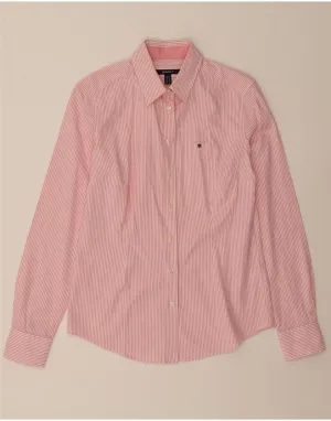 Contemporary Design GANT Womens Shirt UK 12 Medium Pink Pinstripe Cotton
