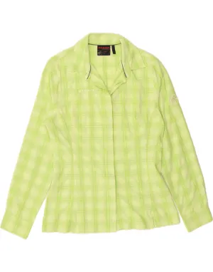 Outerwear Companion Seasonal Collection MAMMUT Womens Shirt UK 14 Medium Green Check Polyamide