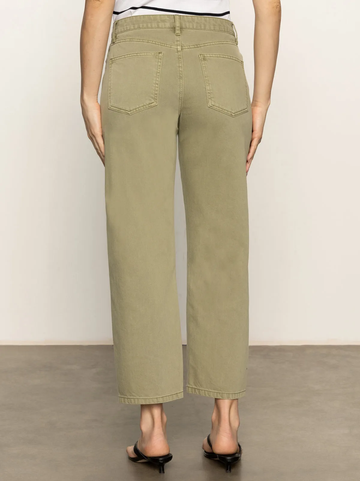 District Column Standard Rise Ankle Jeans Bamboo Casual Stretch Wear Flexible Movement