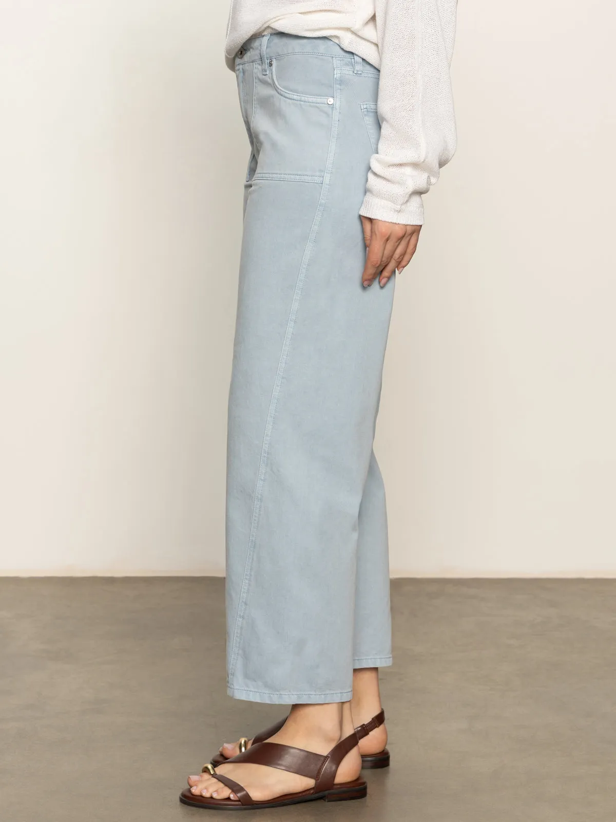 Abrasion Resistant Panels sporty wear District Column Standard Rise Ankle Jeans Blue Mirage