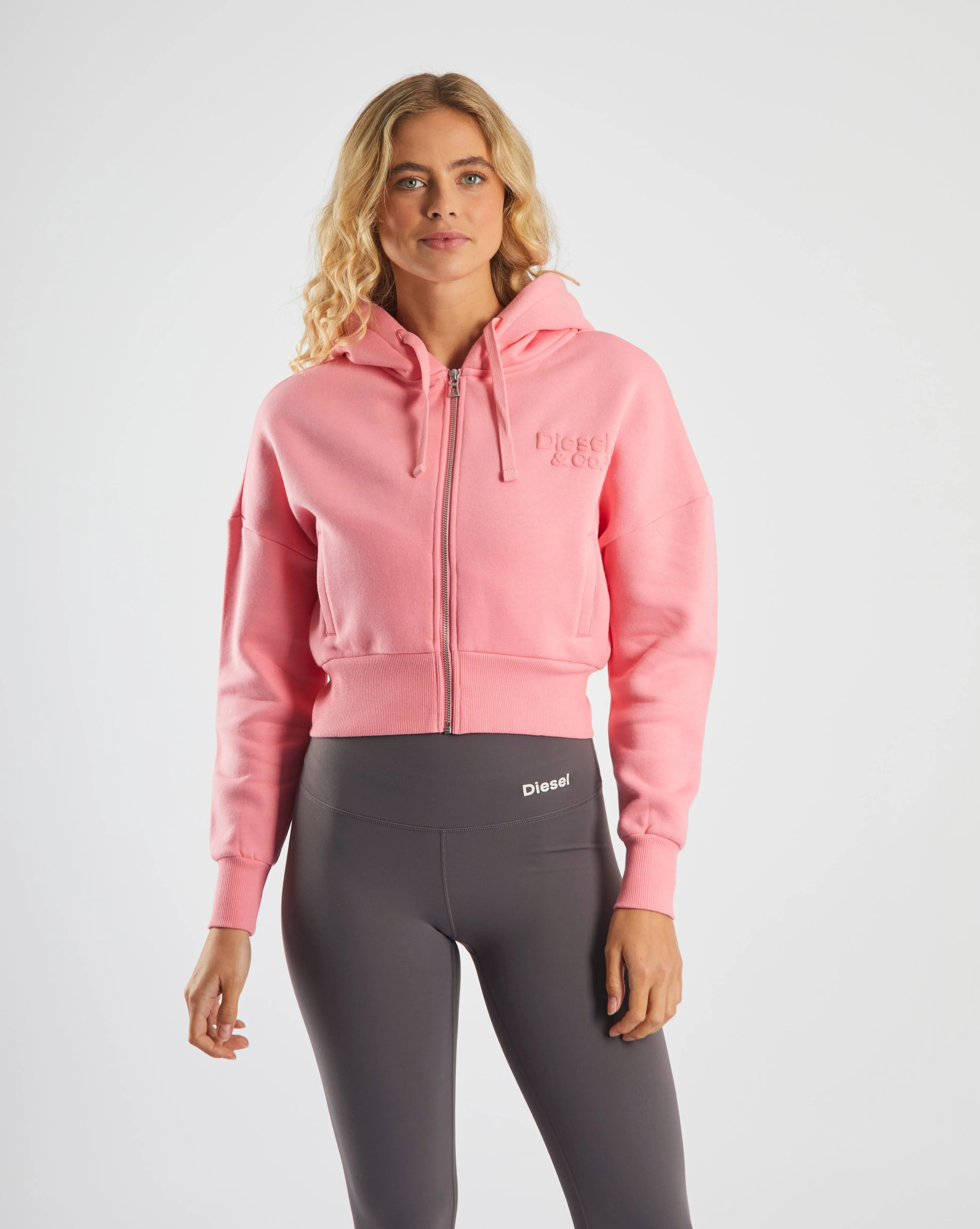 Simple Fashion Autumn Wear Dita Zipper Pink Blush