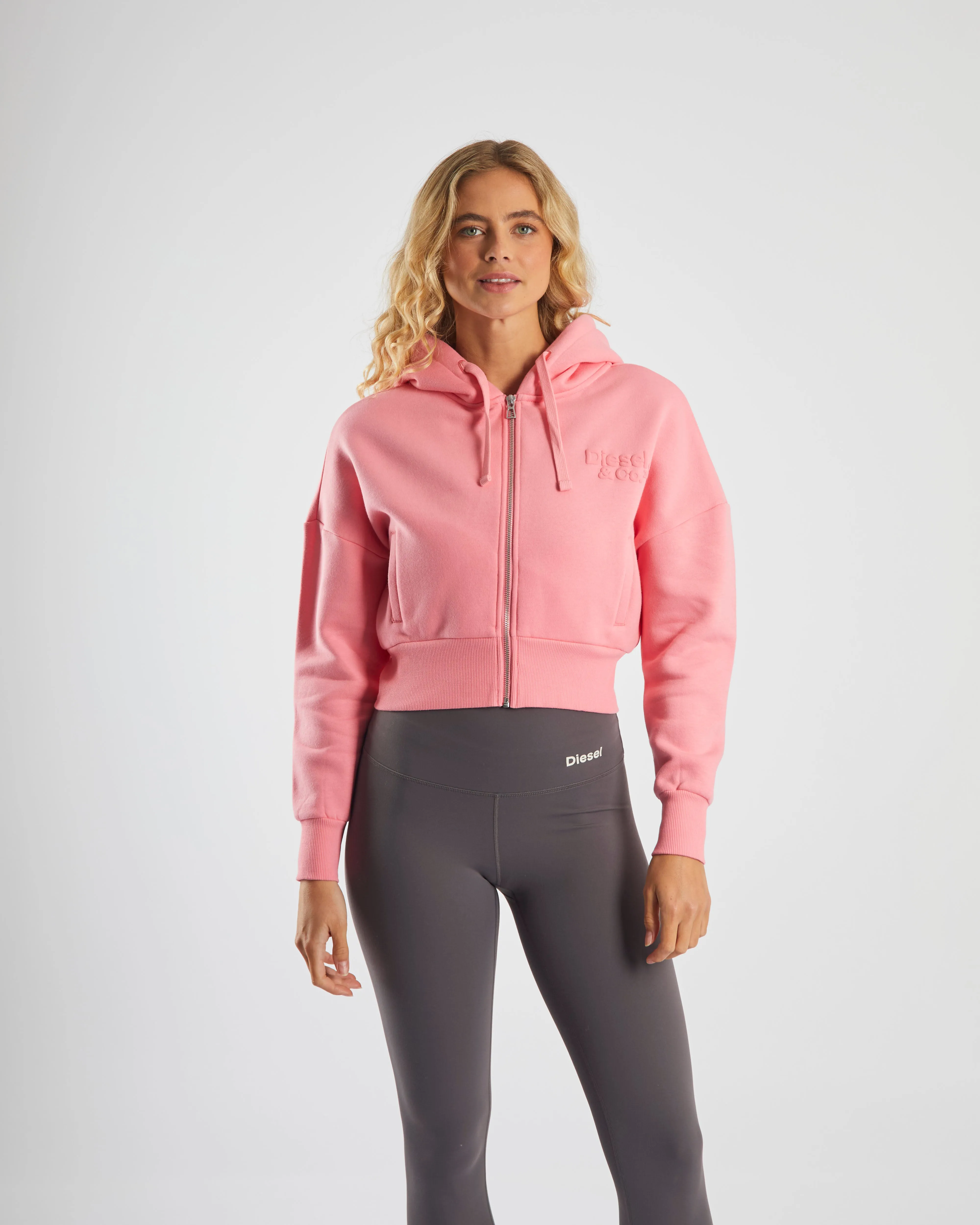 High End Cozy Trend Dita Zipper Pink Blush