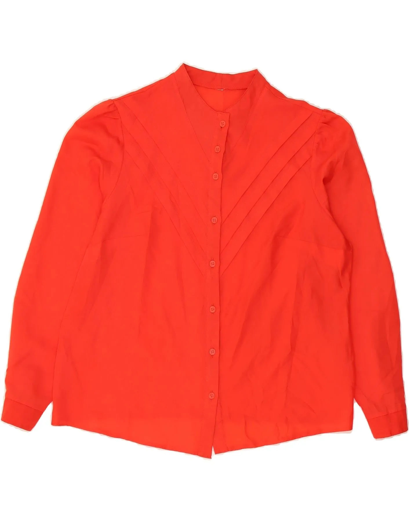 VINTAGE Womens Shirt Blouse UK 16 Large Red Gender Neutral