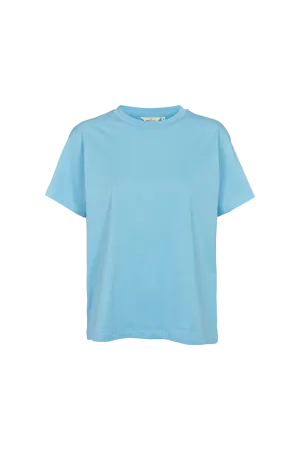 V neck style Rikke Tee - Alaskan Blue