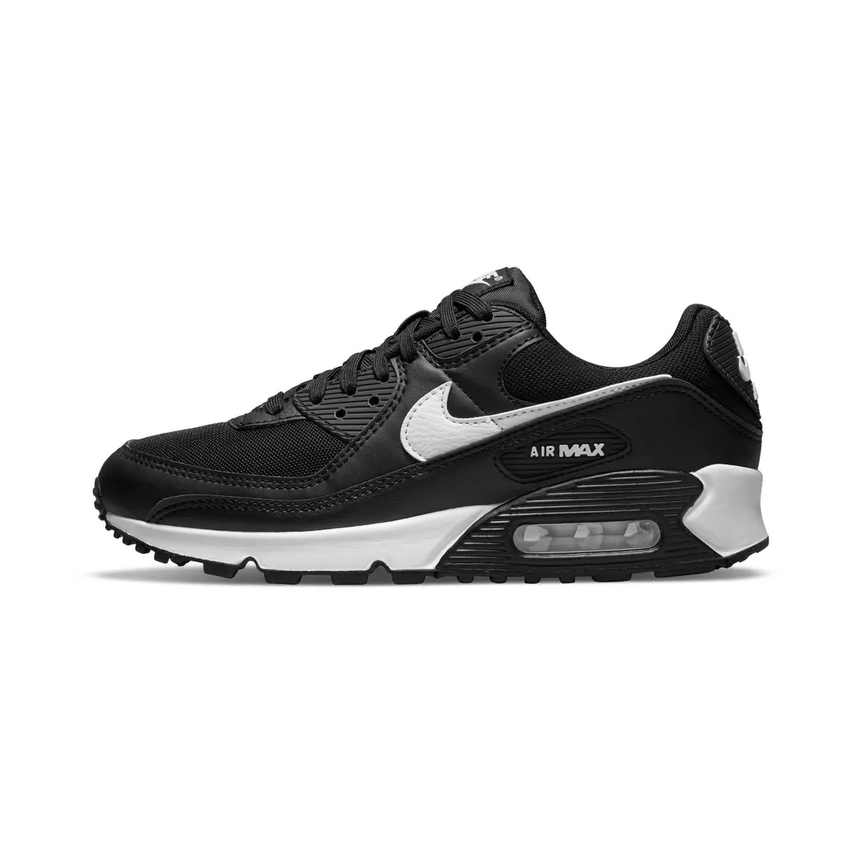 outdoor - athlete Dust - resistant Nike Air Max 90 'Black White' Women's Shoes