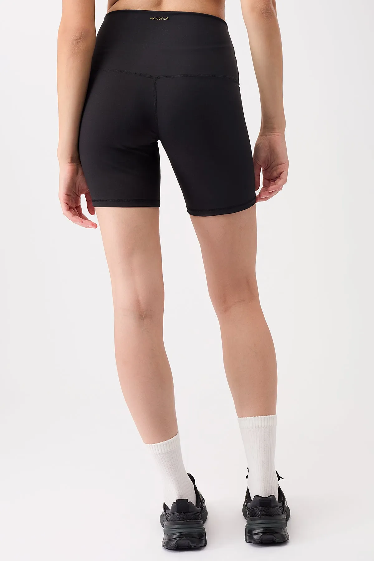 Biker Shorts - Black Invisible Waist Wrinkle Resistant Outdoor Lover