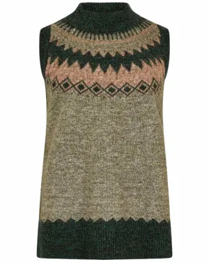 small - size wheels land based Dubarry Womens Doyle Fair Isle Pattern Vest