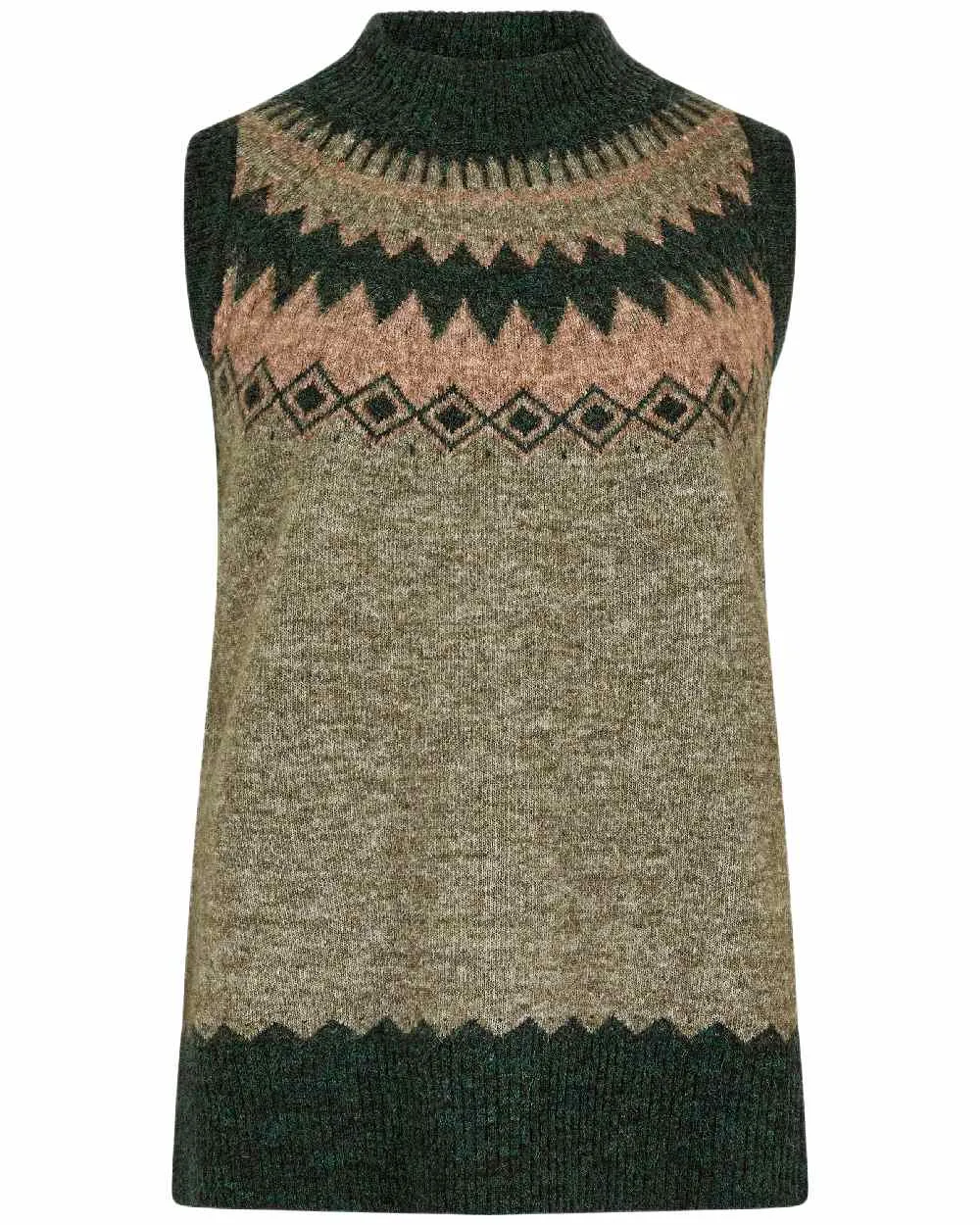 Dubarry Womens Doyle Fair Isle Pattern Vest Water Resistant Finish Educational - valuable