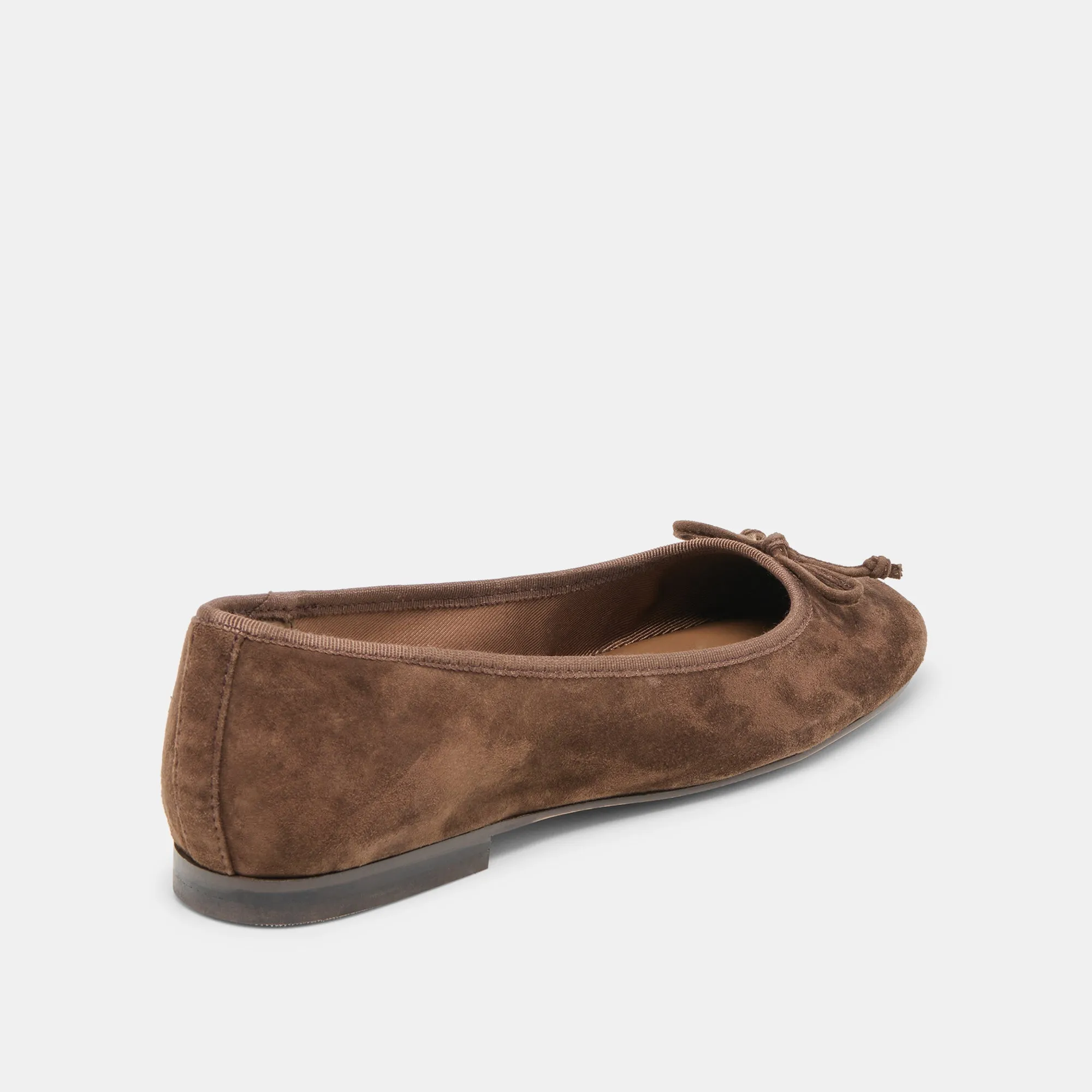 RITLA BALLET FLATS DK BROWN SUEDE Cloud Soft molded